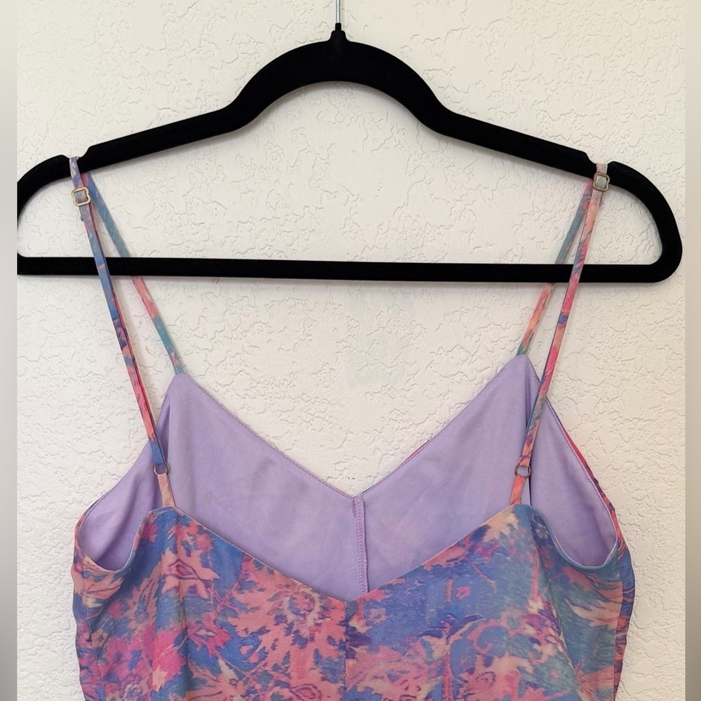 Show Me Your Mumu Davenport Romper Malibu Love In Romantic Pink Floral Small - Picture 4 of 8